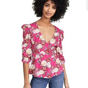 valencia and vine floral top